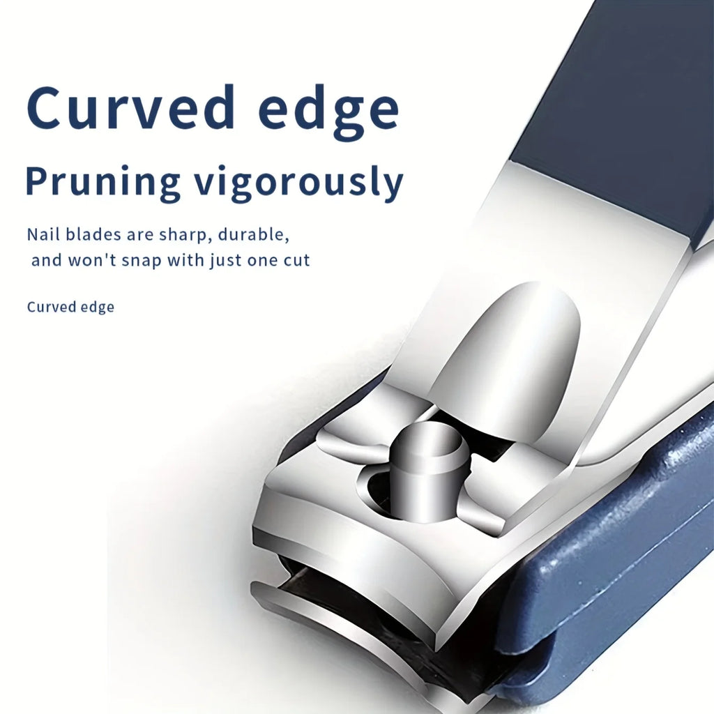 Cortaúñas de alta calidad a prueba de salpicaduras, con cuchilla resistente y caja recolectora de uñas, con un diseño atractivo.